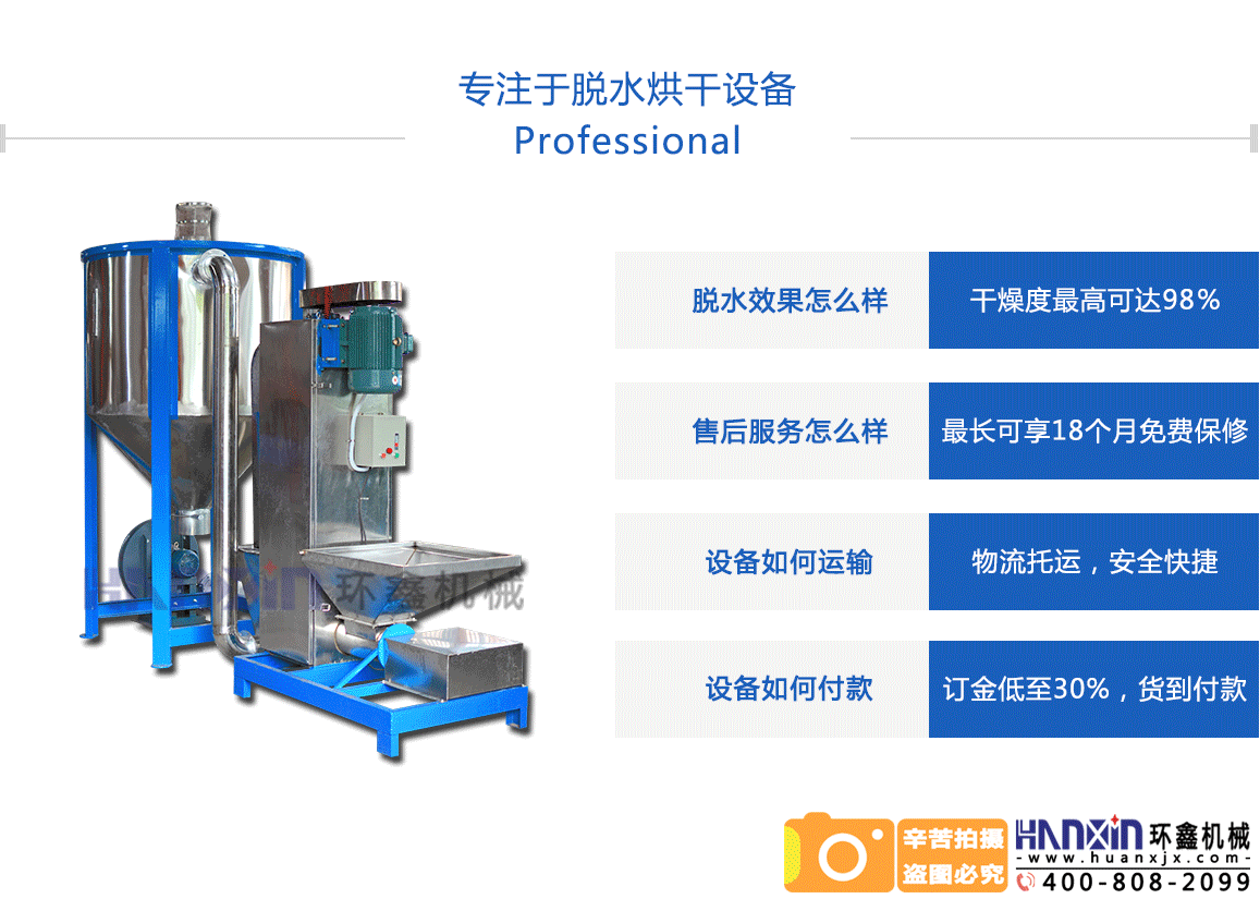 PVC破碎料甩干機(jī)的優(yōu)勢